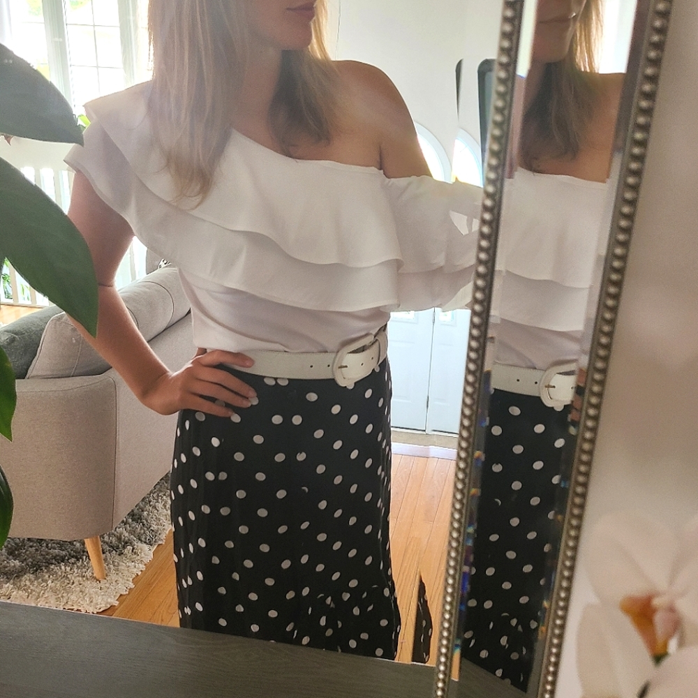 White House | Black Market Ruffle Top